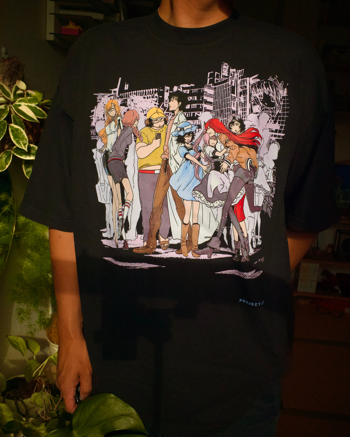 Steins;Gate tee (BLACK)