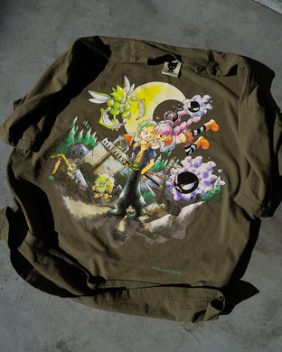 Zoro x Perona Trainer Tee (ARMY GREEN)