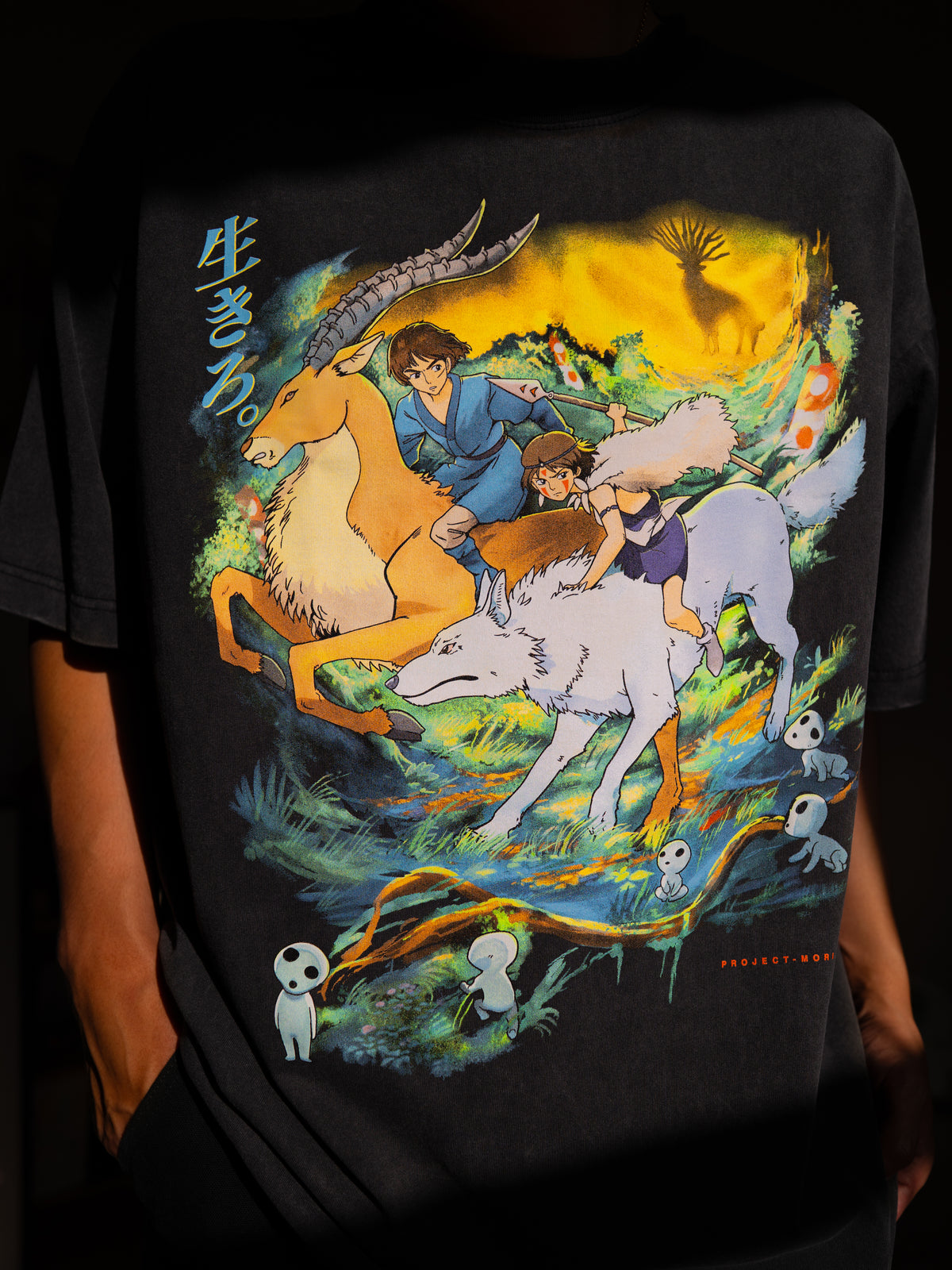 Mononoke Hime Tee (VINTAGE BLACK)
