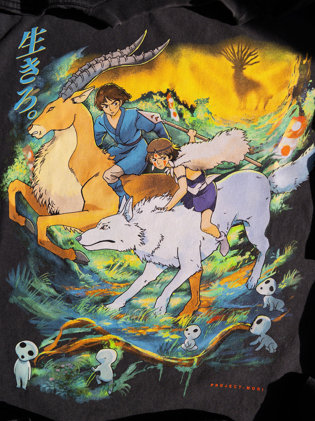 Mononoke Hime Tee (VINTAGE BLACK)