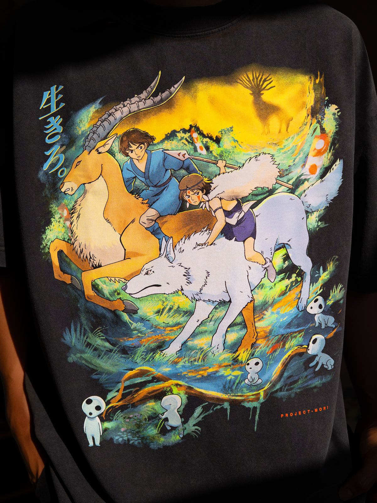Mononoke Hime Tee (VINTAGE BLACK)