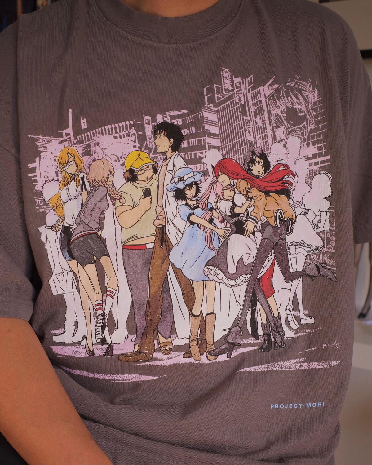 Steins;Gate tee (CHARCOAL)
