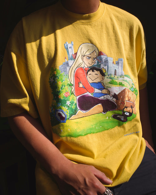B-GRADE Ousama tee IN STOCK(SPECTRA YELLOW)